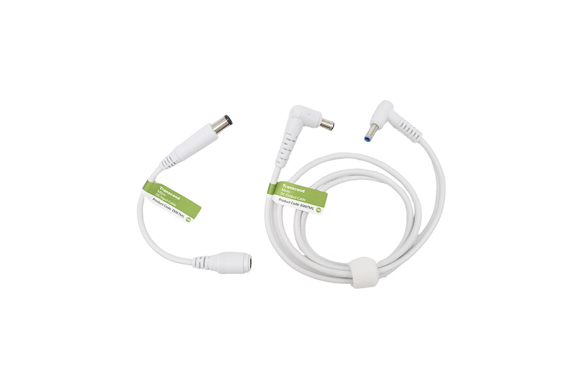 Zopec Explore Mini DC Output & Input Cables for Transcend Micro